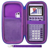 LTGEM EVA Hard Case Compatible with Texas Instruments TI-84 Plus CE/TI-84 Plus/TI-Nspire CX II CAS/TI-Nspire CX II/TI-83 Plus/TI-89 Titanium/TI-85 / TI-93 Color Graphing Calculator, Purple
